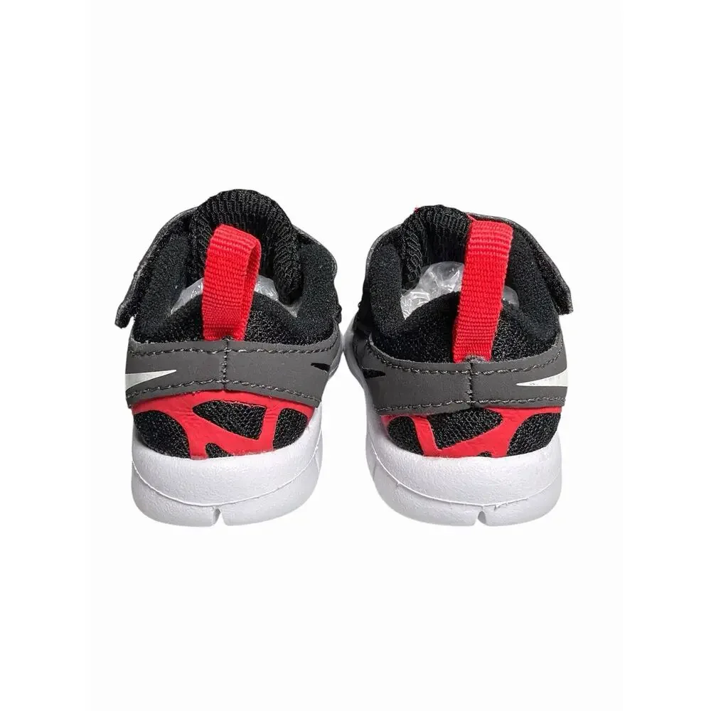 Nike Free Run 2 Size 4C (TDV) Toddler Black Red Athletic Sneakers DA2692-002 New